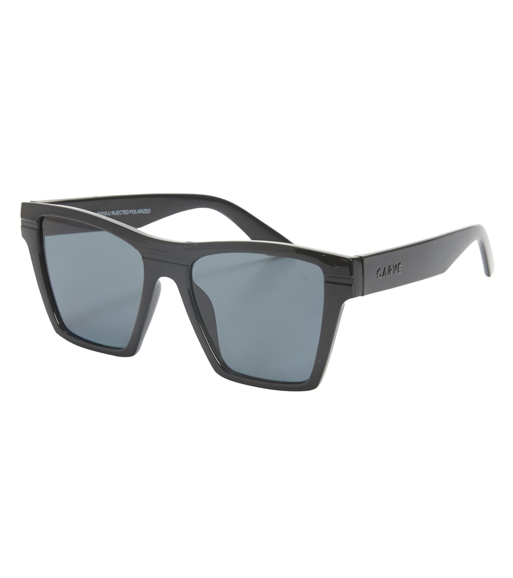 Carve Eyewear Carve Women's Phoenix Floating Sunglasses - Gloss Black/ Grey Polarized One Size - Swimoutlet.com