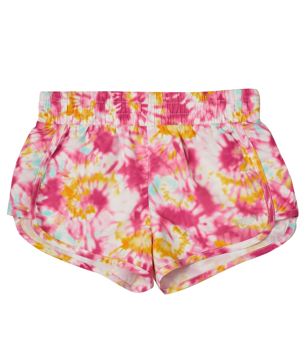 Speedo Girls' Board Shorts - Pink Cosmos Large - Swimoutlet.com