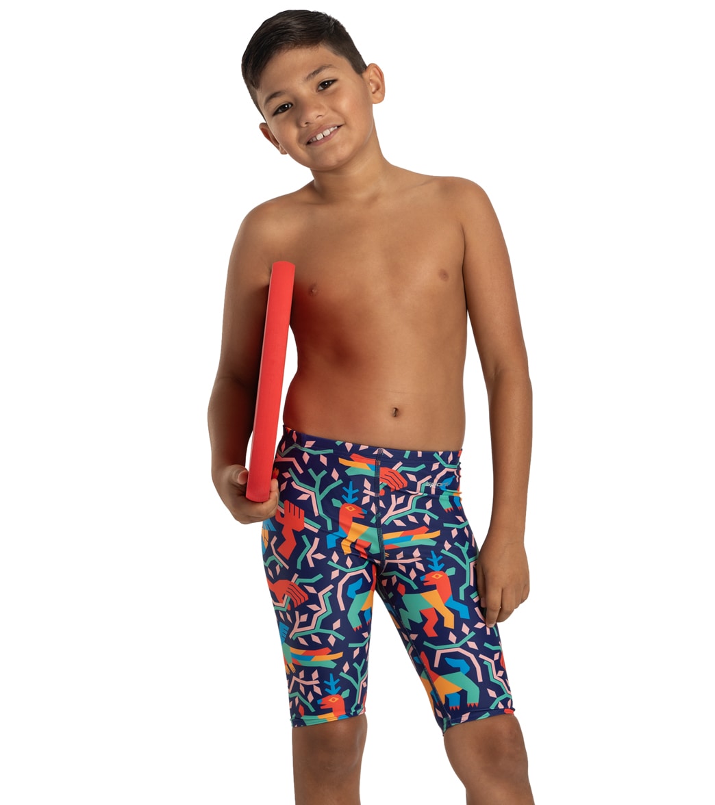 Sporti X Damian Orellana Limited Edition Laguna Jammer Swimsuit Youth 22-28 - Multi 22Y Polyester - Swimoutlet.com