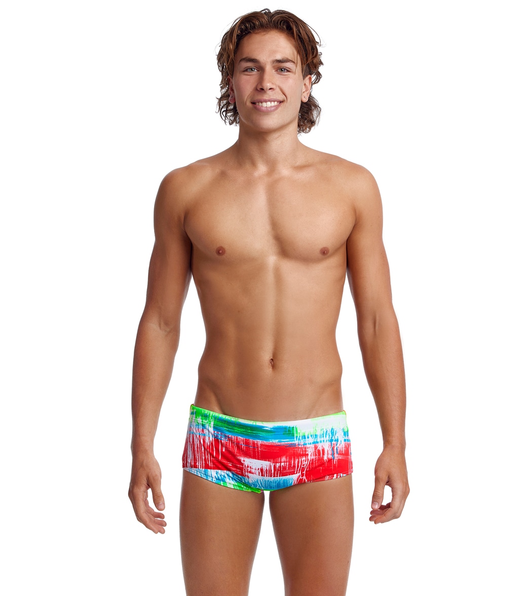 Funky Trunks Men's Dye Hard Sidewinder Square Leg Swimsuit - 32 Polyester - Swimoutlet.com