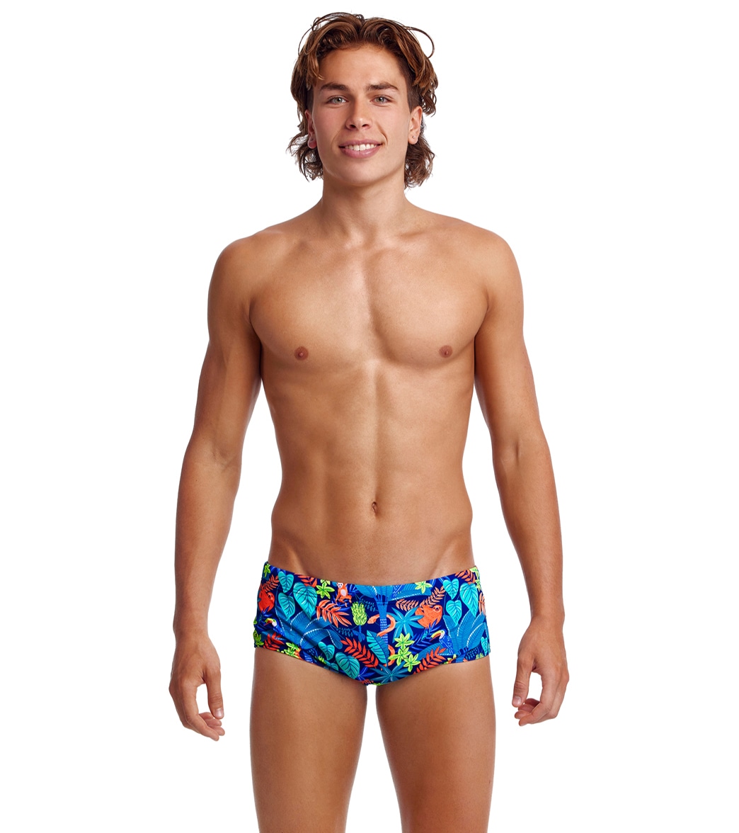 Funky Trunks Men's Slothed Sidewinder Square Leg Swimsuit - 32 Polyester - Swimoutlet.com