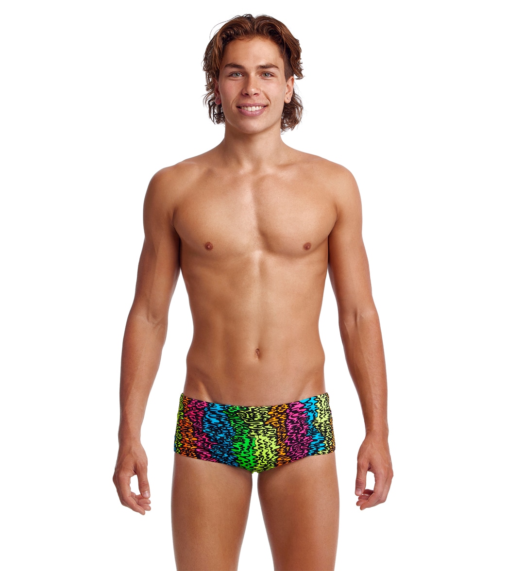 Funky Trunks Men's Sunset West Sidewinder Square Leg Swimsuit - 36 Polyester - Swimoutlet.com
