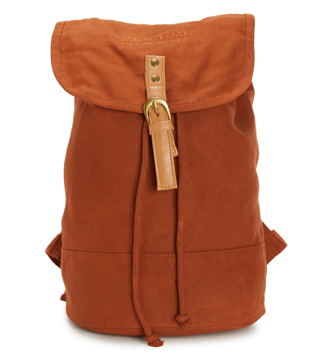 Rip Curl Women's Waxed Canvas Mini 10L Backpack - Cinnamon One Size Cotton - Swimoutlet.com