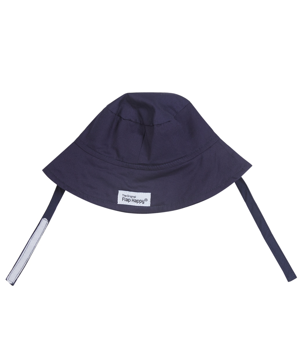 Flap Happy Navy Upf 50+ Bucket Hat - Large Cotton - Swimoutlet.com