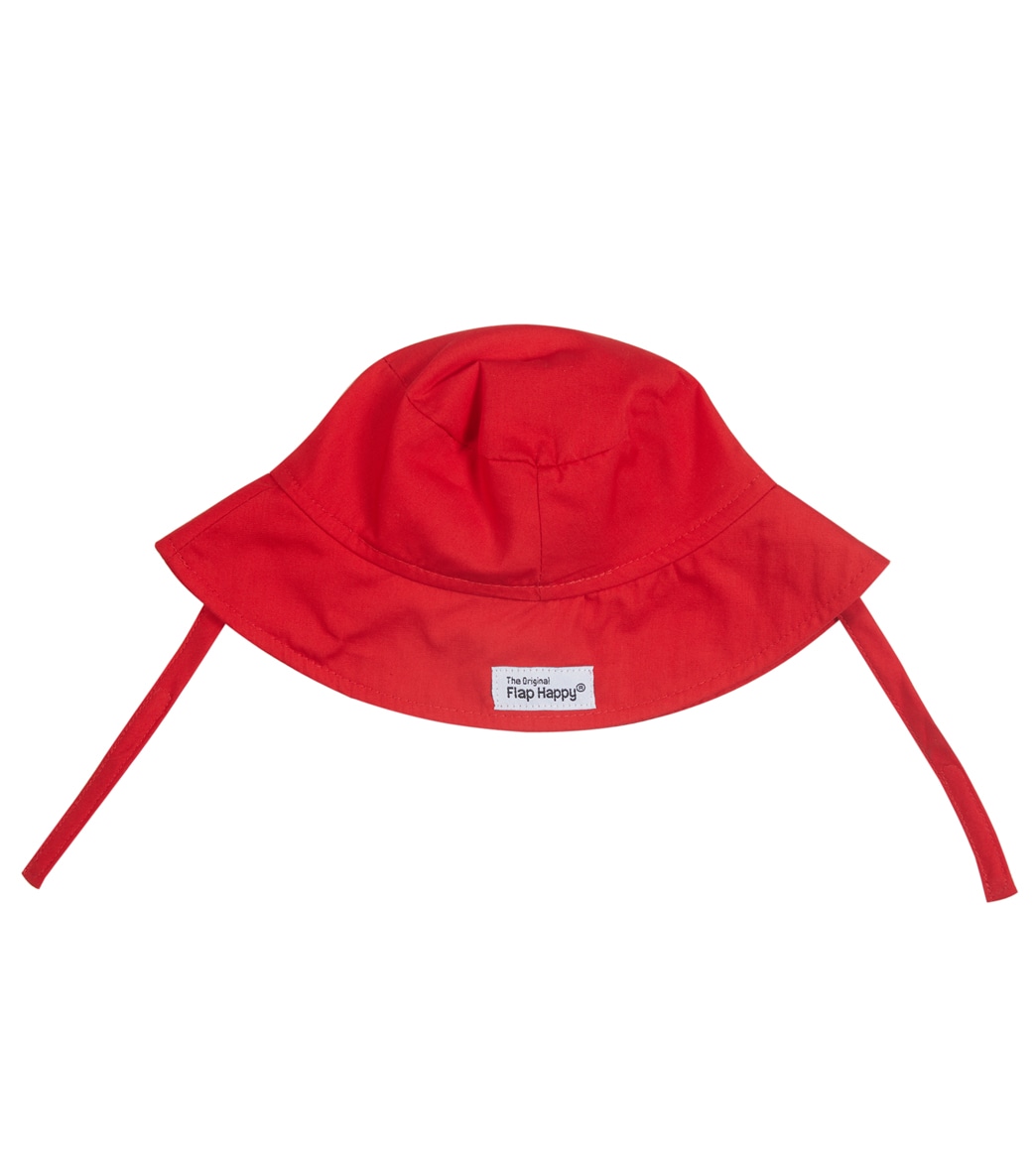 Flap Happy Red Upf 50+ Bucket Hat - Large Cotton - Swimoutlet.com