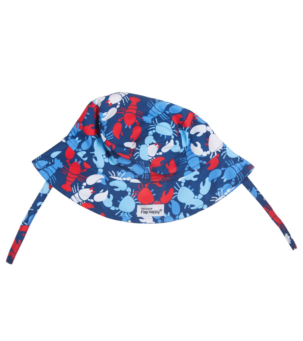 Flap Happy Boys' Lobster Party Upf 50+ Bucket Hat - Large Polyester - Swimoutlet.com