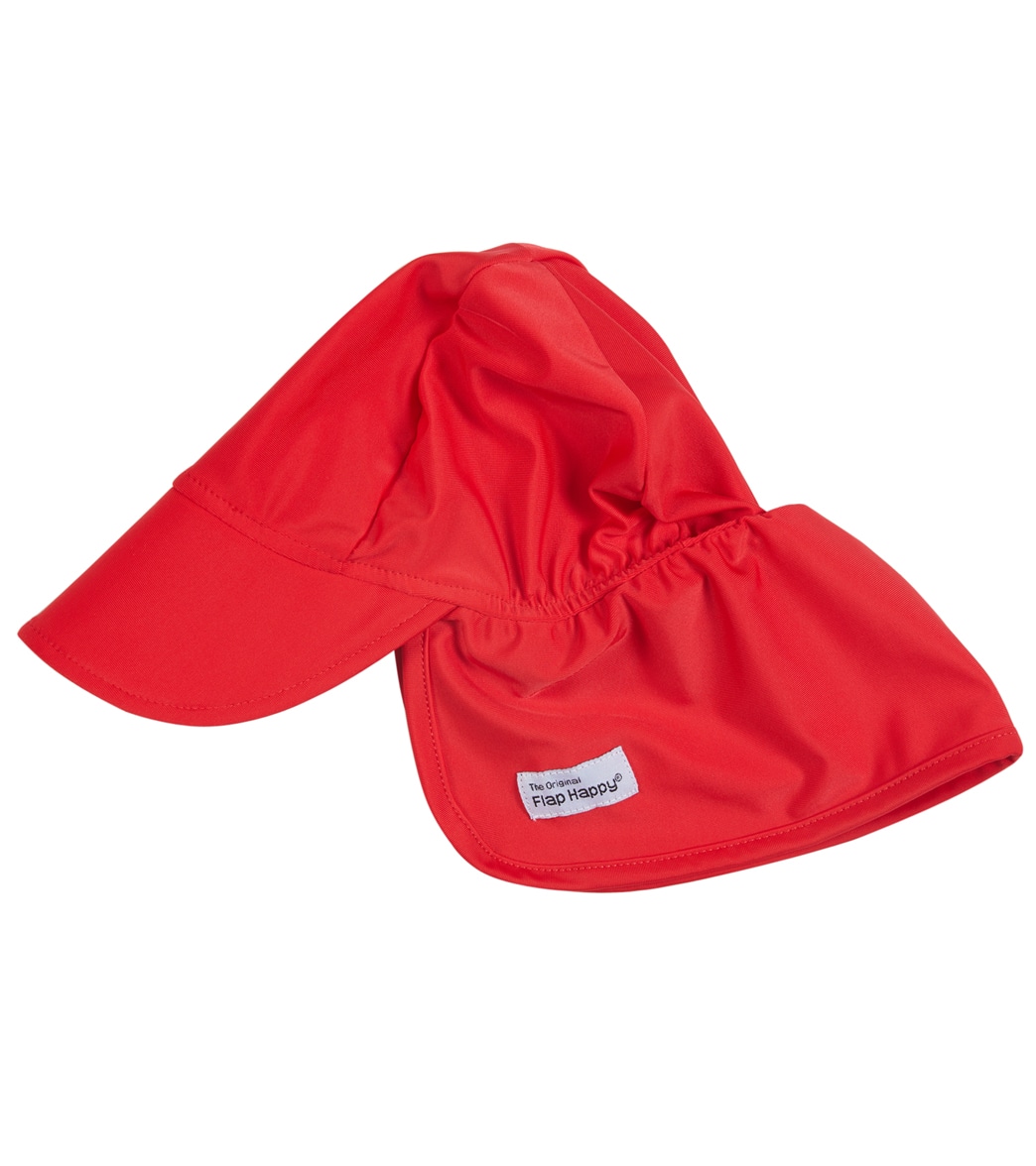Flap Happy Red Upf 50+ Swim Flap Hat - Large - Swimoutlet.com