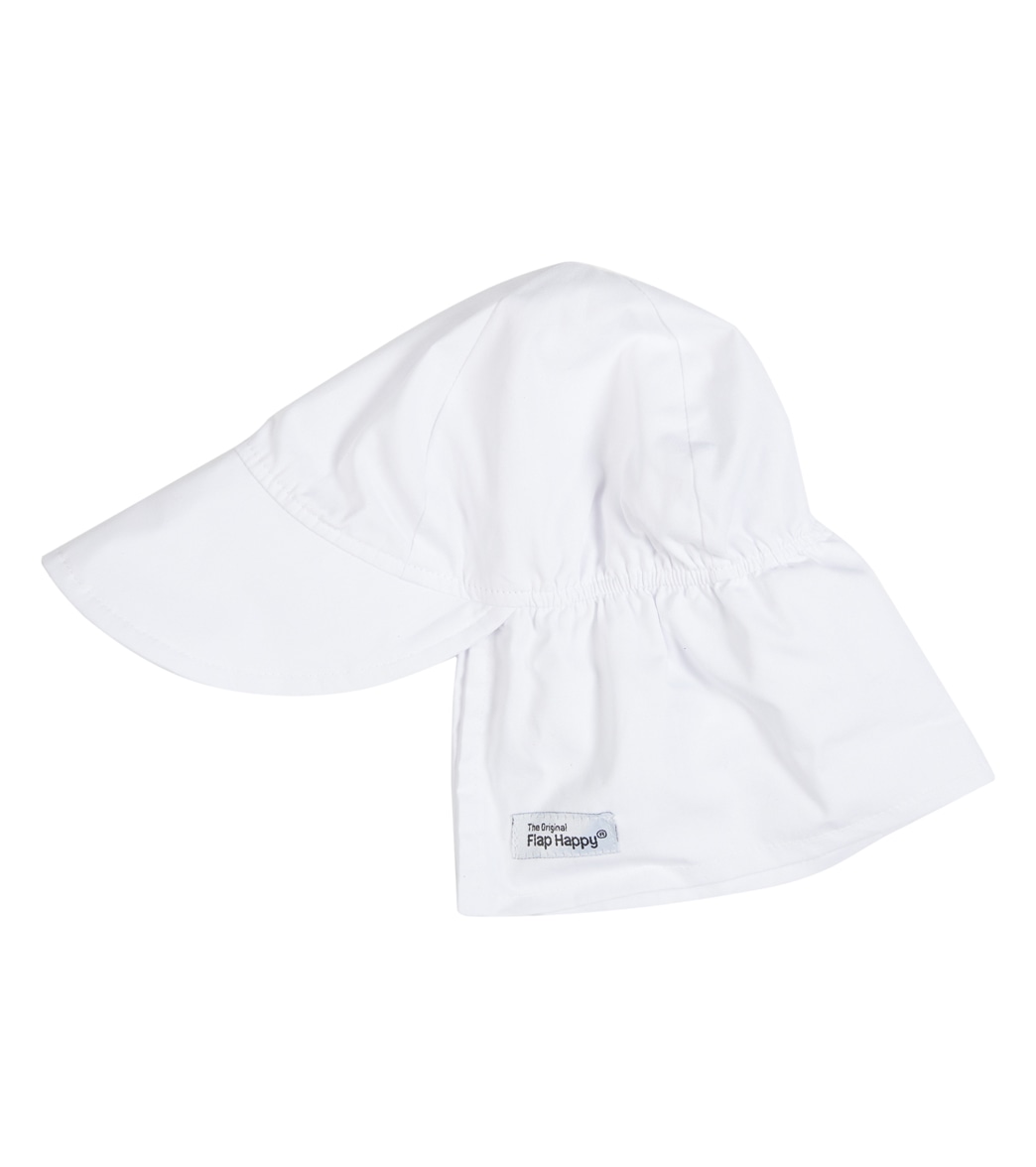 Flap Happy Upf 50+ Original Flap Hat - White Large Cotton - Swimoutlet.com