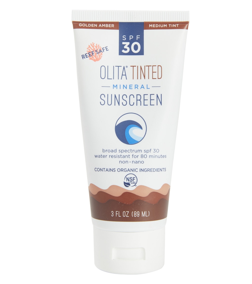 Olita Tinted Spf 30 Mineral Sunscreen - Golden Amber 3 Oz. - Swimoutlet.com