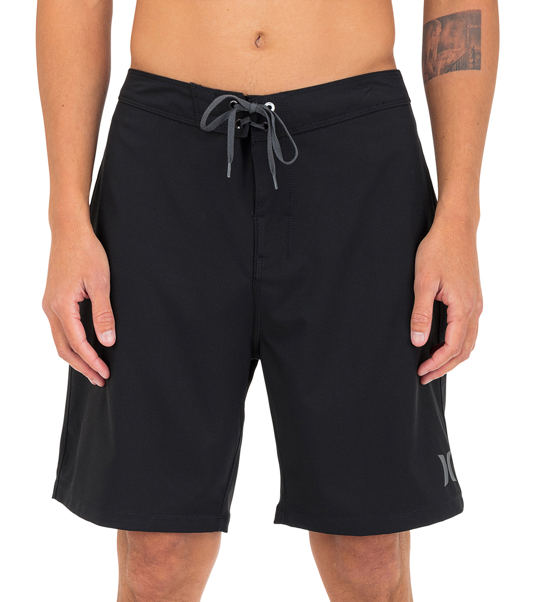 Hurley Men's 17 One And Only Solid Volley Swim Trunks - Black 31 - Swimoutlet.com