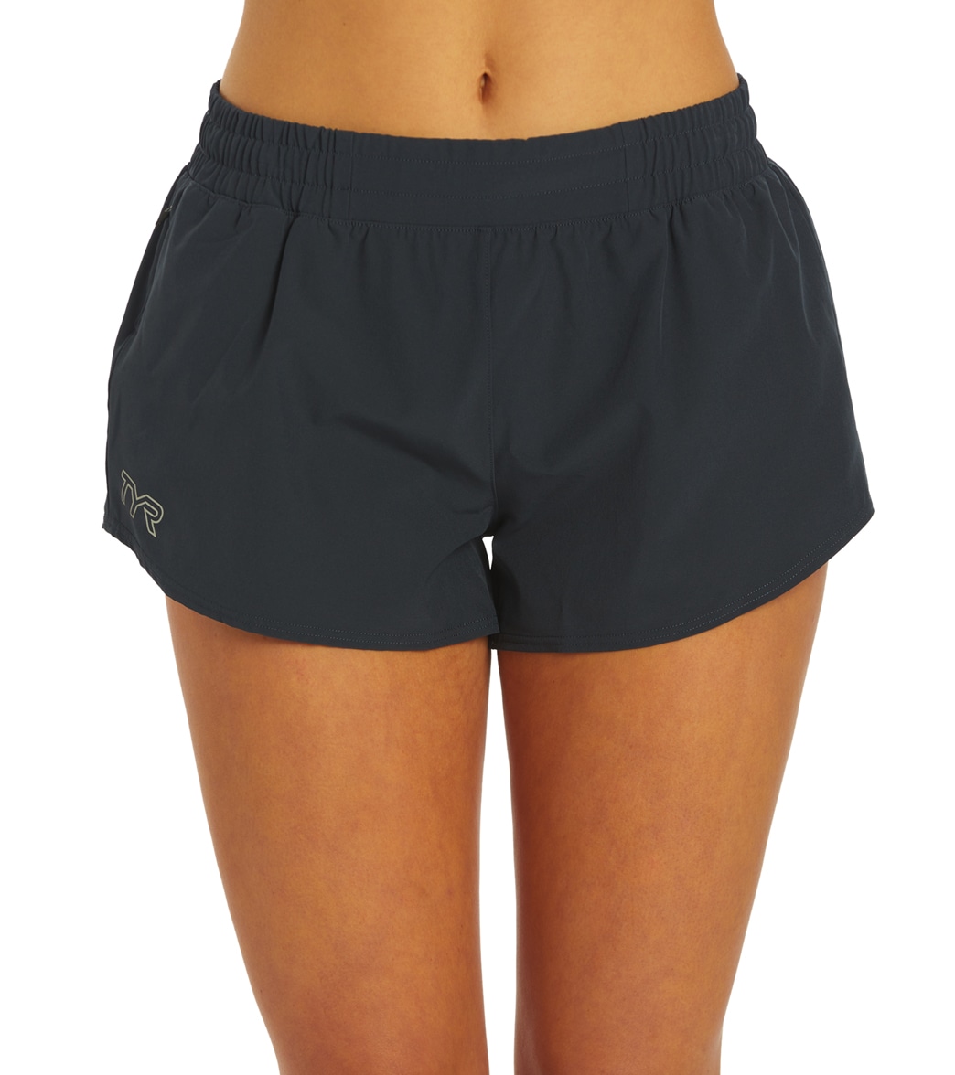 TYR Women's Pace Running Short - Total Eclipse Large - Swimoutlet.com