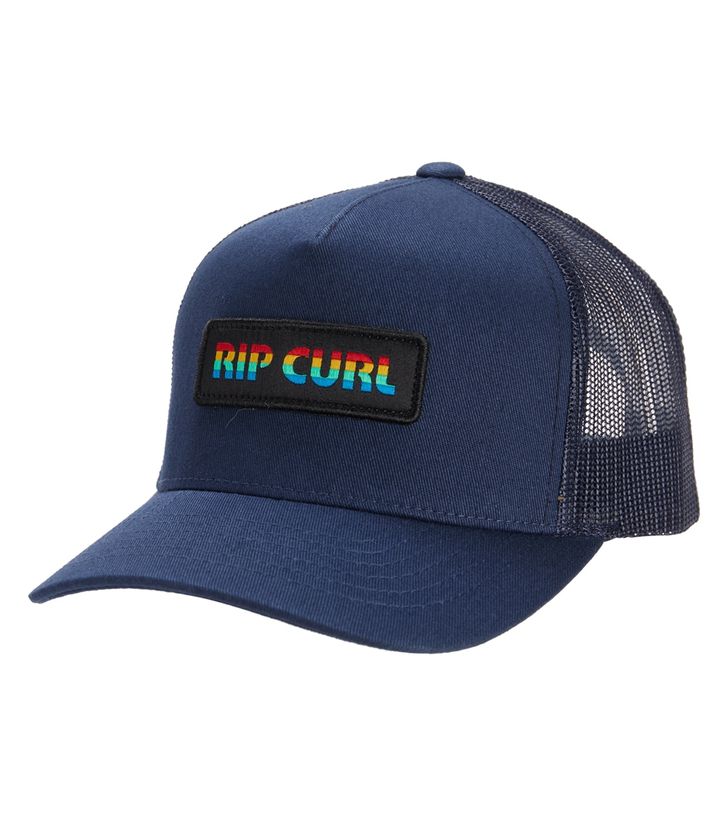 Rip Curl Boys' Icon Trucker Hat - Navy One Size Cotton - Swimoutlet.com