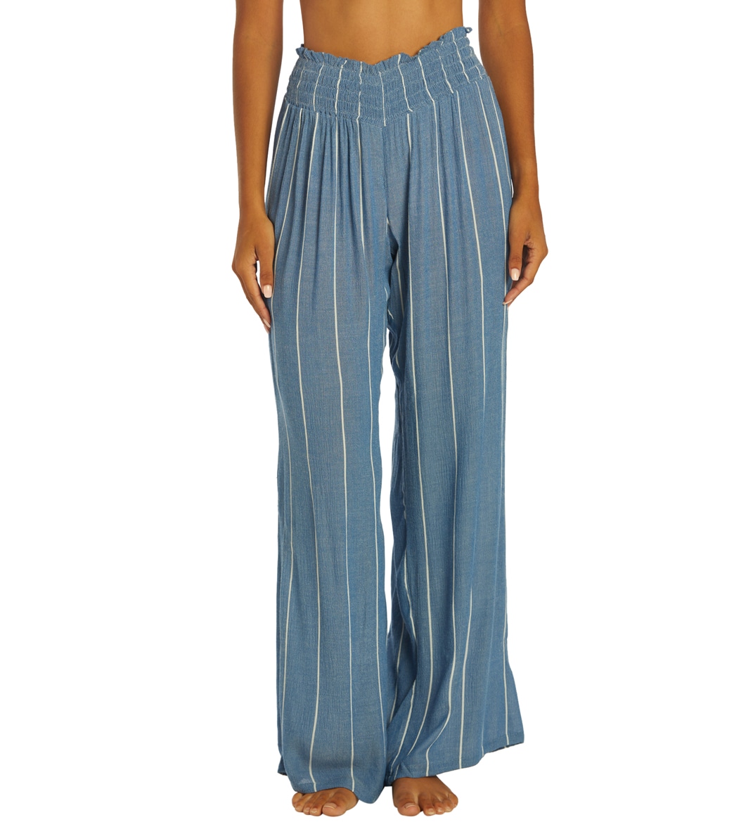O'neill Women's Johnny Stripe Pants - Classic Blue Large - Swimoutlet.com