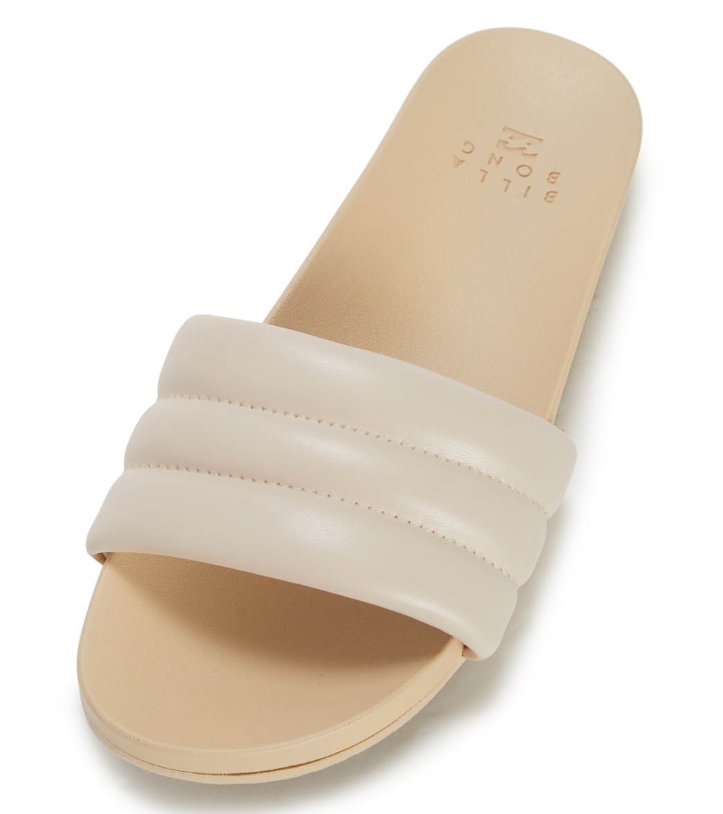 Billabong Women's Playa Vista Slides Sandals - Cashew 10 Polyester - Swimoutlet.com