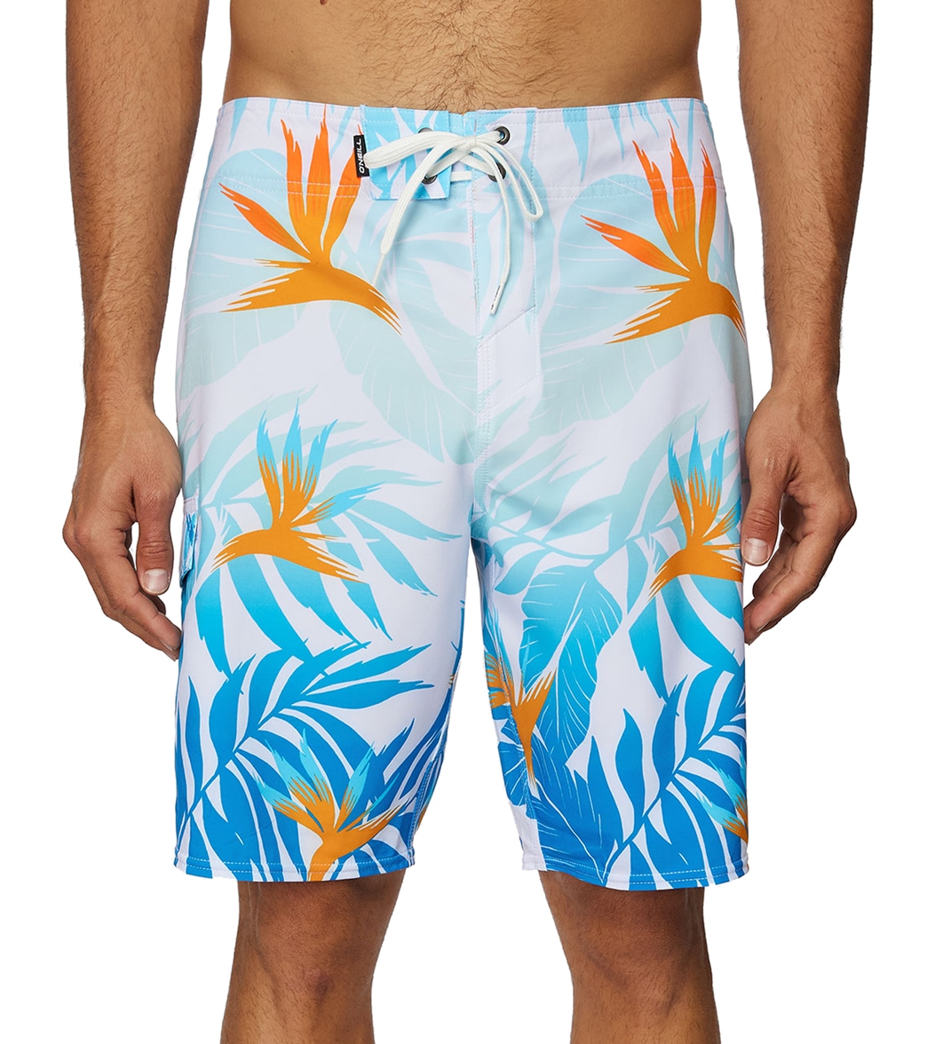 O'neill Men's 20 Tropix Board Shorts - White 30 - Swimoutlet.com