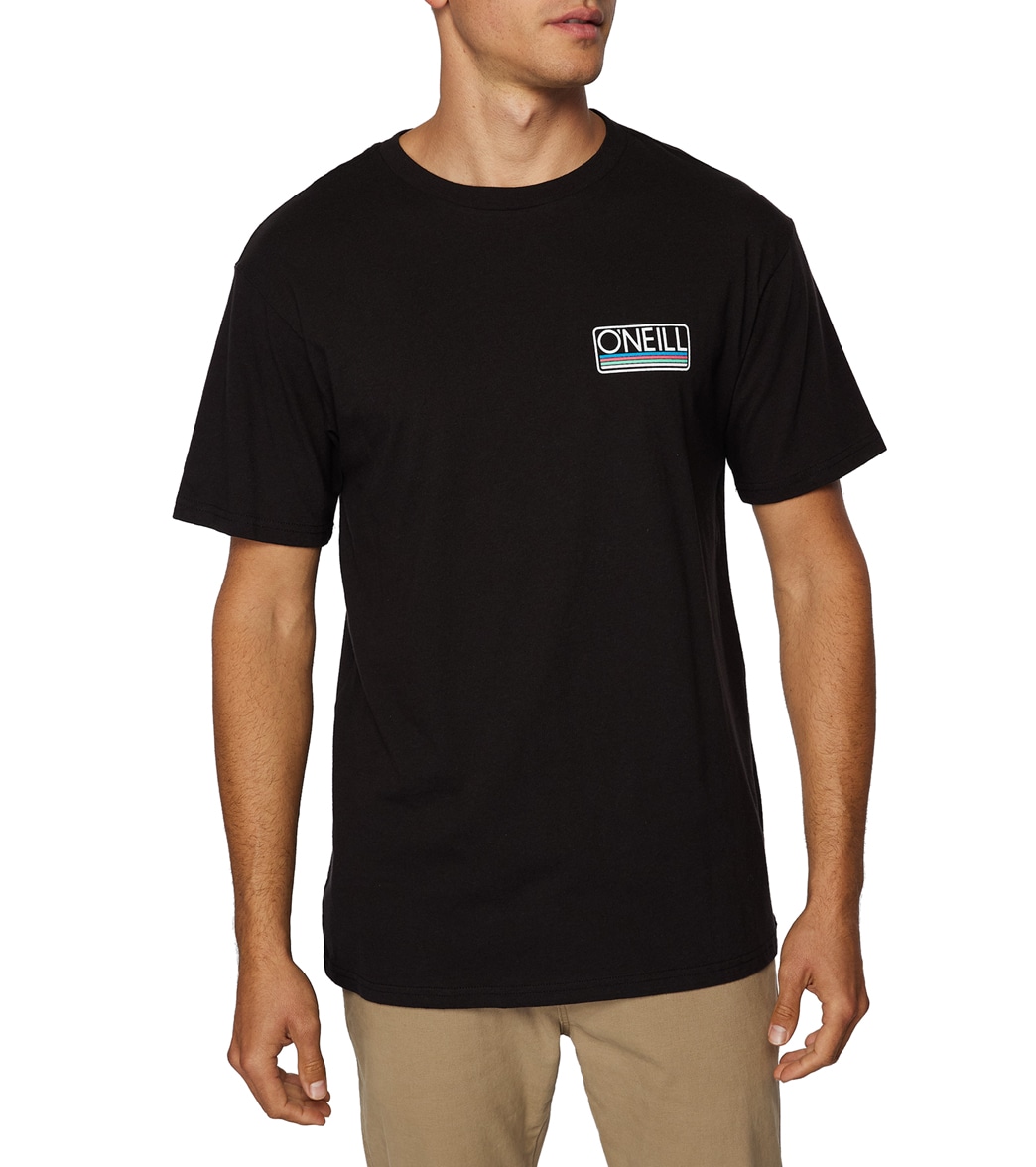 O'neill Men's Headquarters 2 Short Sleeve Tee Shirt - Black Large Cotton - Swimoutlet.com