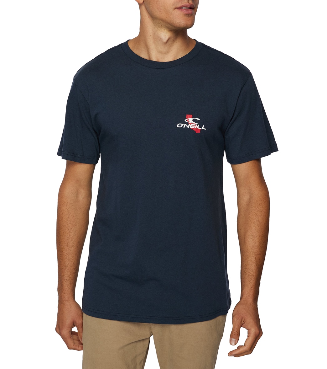 O'neill Men's Cali Marquee 2 Short Sleeve Tee Shirt - New Navy Large Cotton - Swimoutlet.com