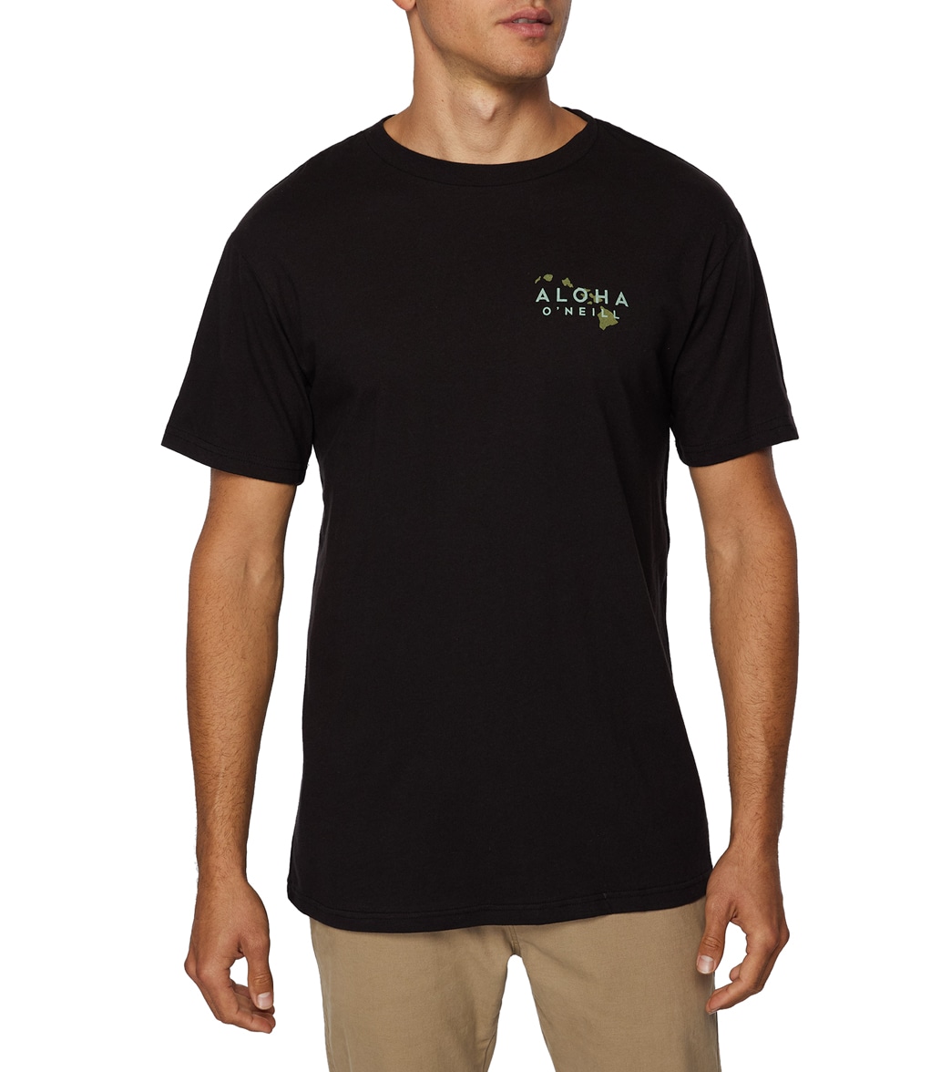 O'neill Men's Nalo Tee Shirt - Black Large Cotton - Swimoutlet.com