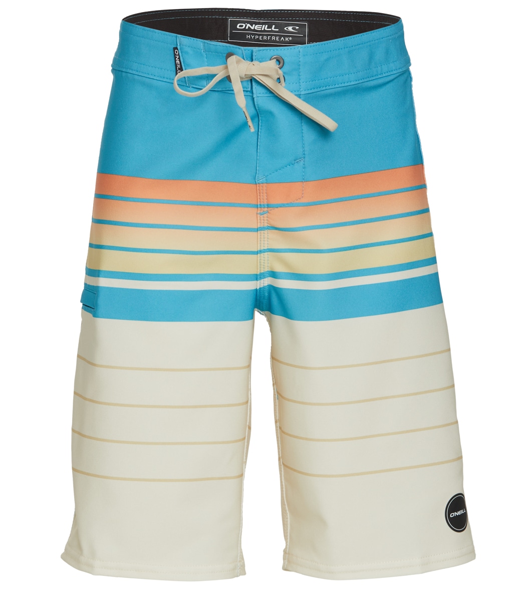 O'neill Boys' 18 Hyperfreak Heist Board Shorts Big Kid - Cream 24 - Swimoutlet.com