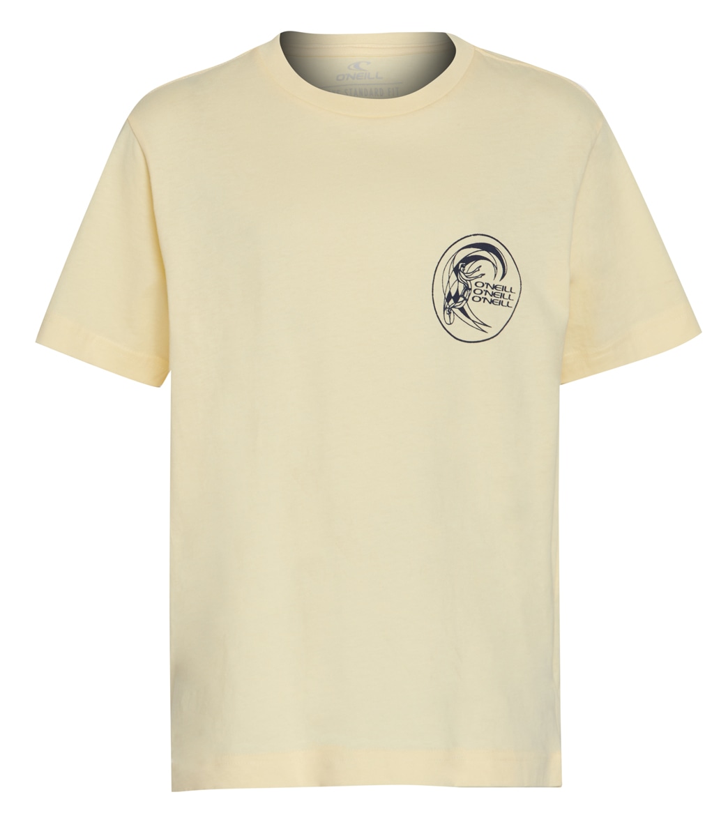 O'neill Boys' Jam Tee Big Kid Shirt - Pale Yellow Large Cotton - Swimoutlet.com