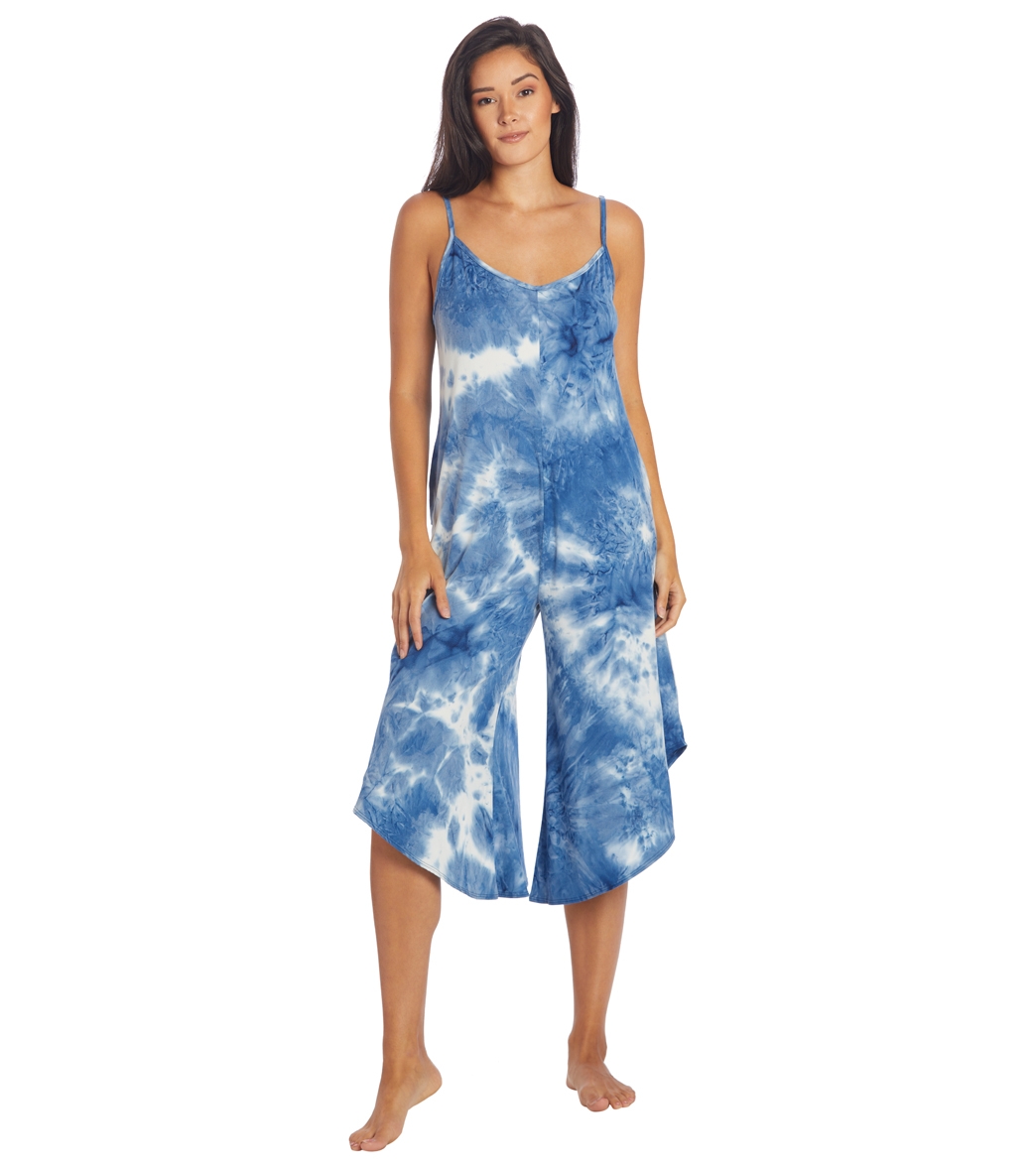 J.valdi Women's Tie Dye Flowy Jumper Cover Up - Blue Large - Swimoutlet.com