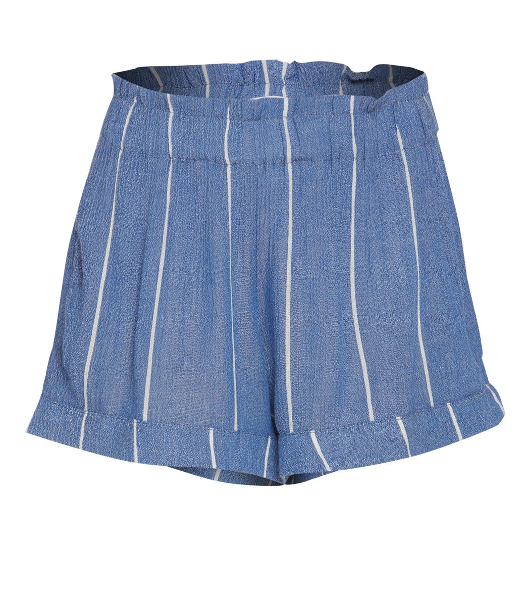 O'neill Girls' Tia Stripe Shorts Big Kid - Classic Blue Large - Swimoutlet.com