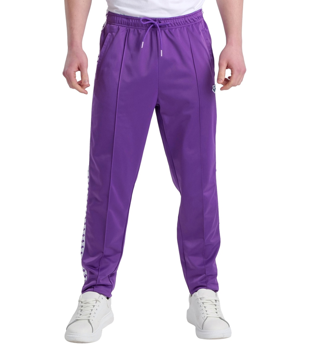 Arena Men's Relax Iv Team Pants - Purple/White/Team Purple Large Polyester - Swimoutlet.com