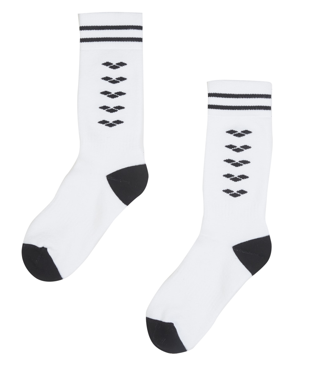 Arena Men's Icons Socks - White/Black Small Cotton - Swimoutlet.com