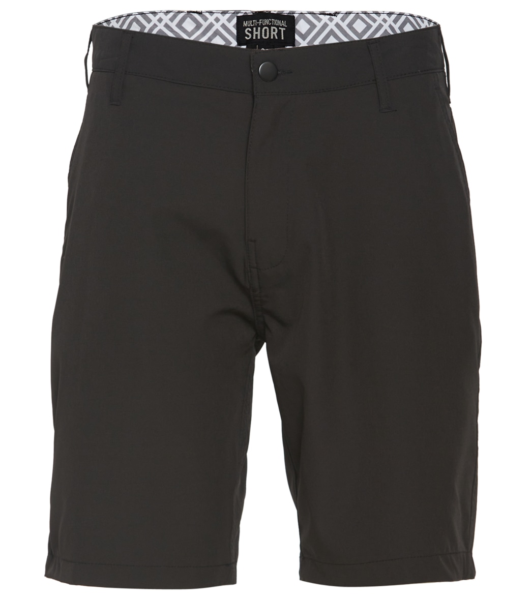 Trunks Surf & Swim Co. Men's Multi Functional Hybrid Shorts - Black 30 - Swimoutlet.com
