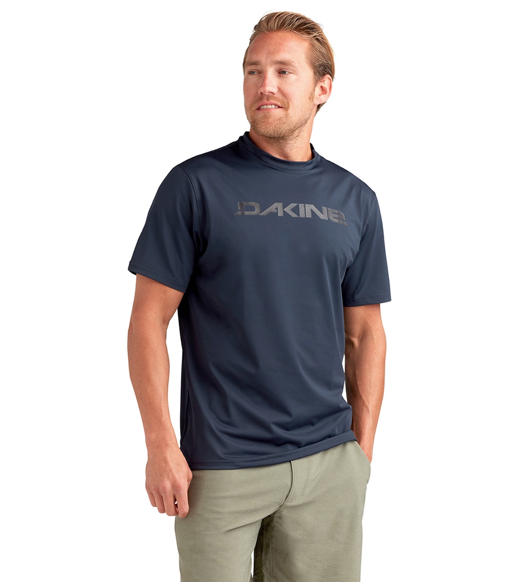 Dakine Men's Roots Crew Short Sleeve Upf 50 Surf Shirt - Ink Medium - Swimoutlet.com