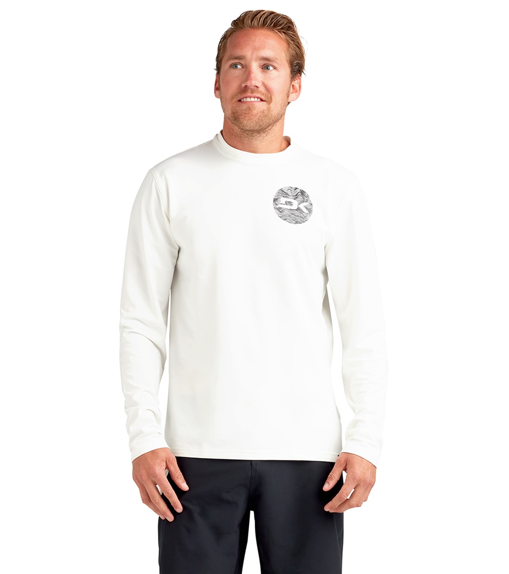 Dakine Men's Mission Crew Long Sleeve Upf 50 Surf Shirt - White Large Tee - Swimoutlet.com