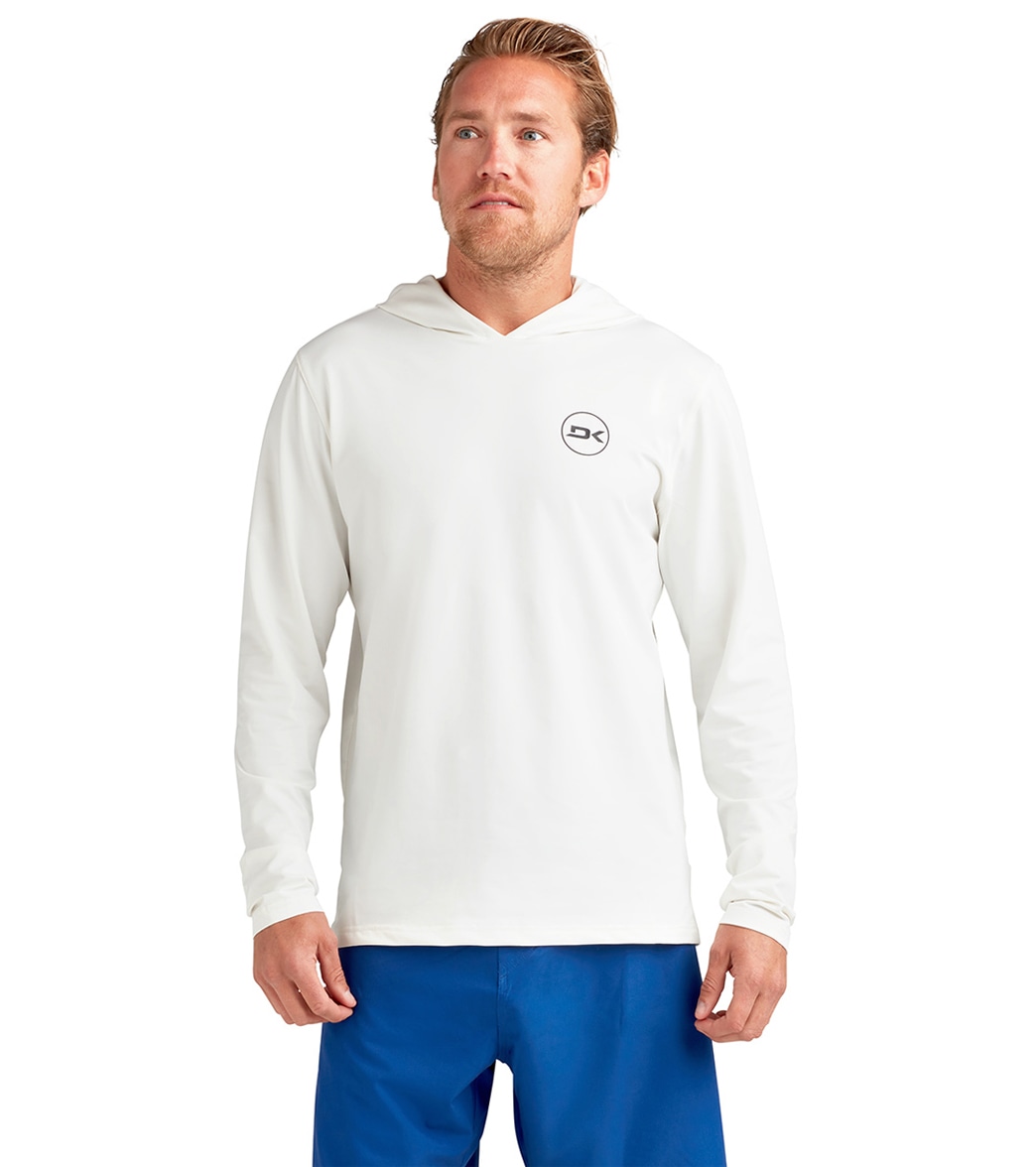 Dakine Men's Mission Hoodie Long Sleeve Upf 50 Surf Shirt - White Large - Swimoutlet.com