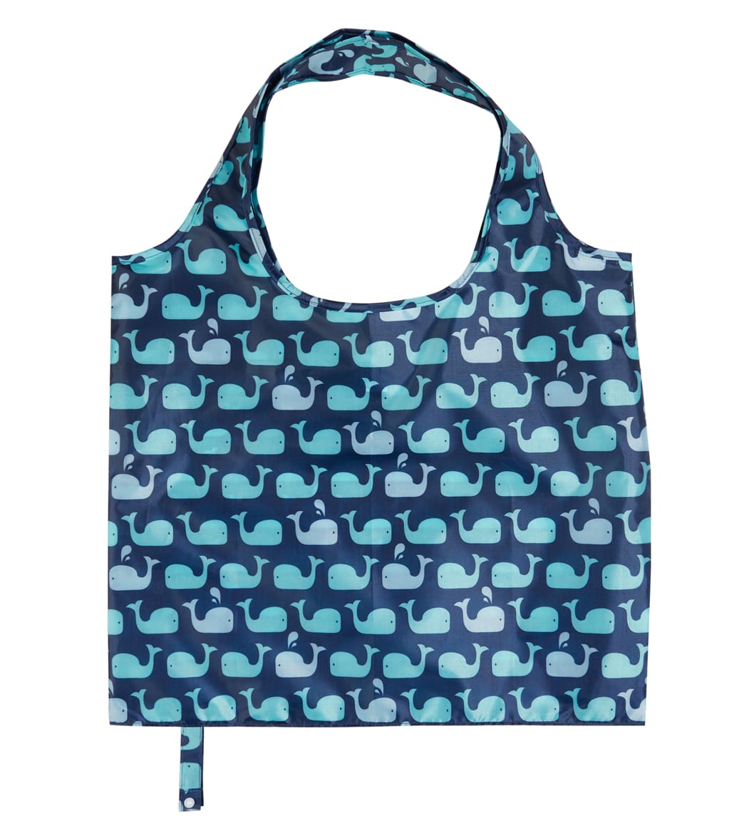 Envbags Whales Water Resistant Tote Bag - Blue One Size Polyester - Swimoutlet.com