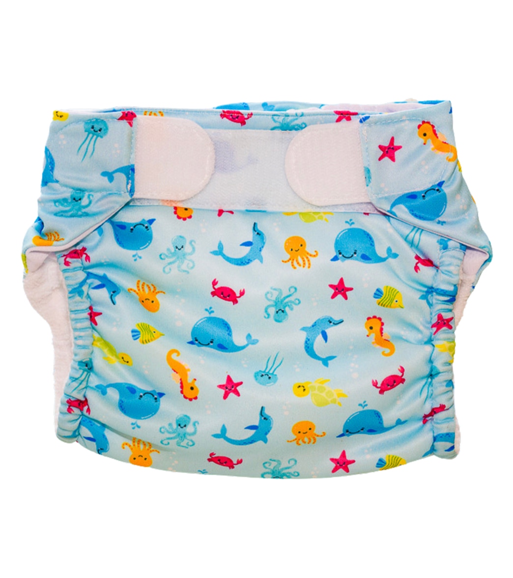 Freds Swim Academy Boys' Reusable Swim Diaper - Blue 9-20 Lbs Polyester - Swimoutlet.com