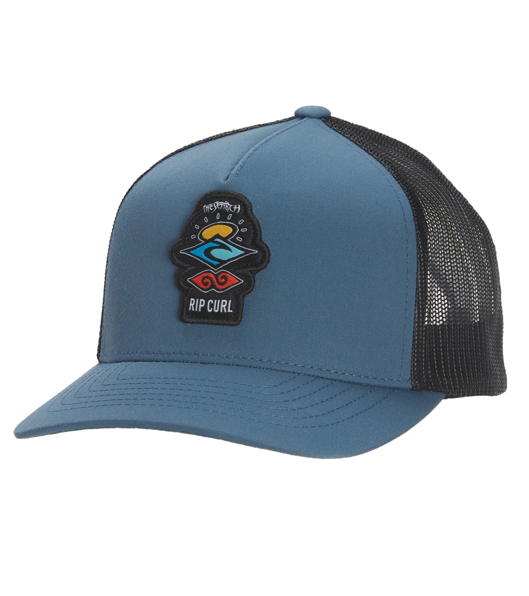 Rip Curl Boys' Icons Eco Trucker Hat - Blue One Size - Swimoutlet.com