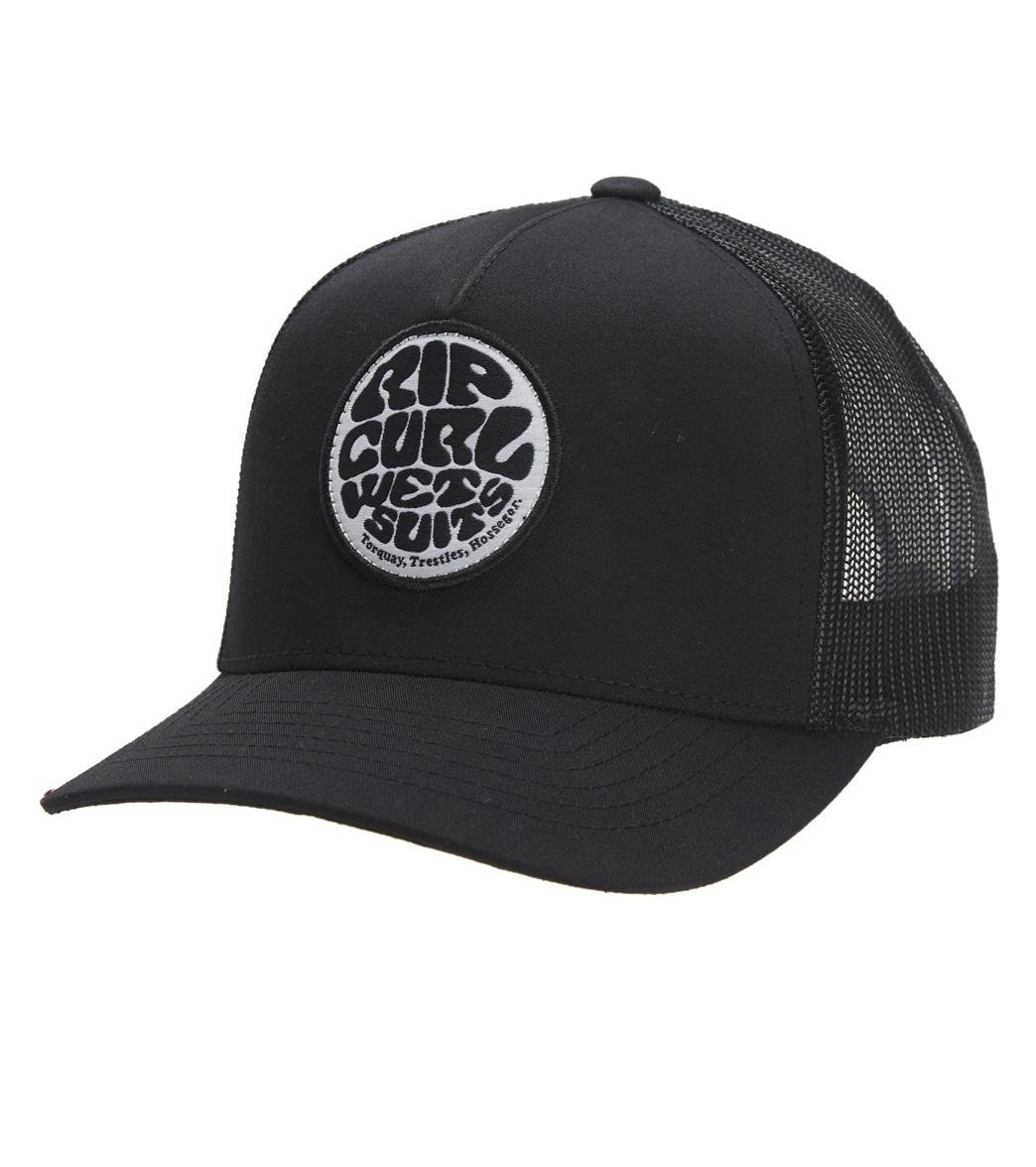Rip Curl Boys' Icons Eco Trucker Hat - Black One Size - Swimoutlet.com