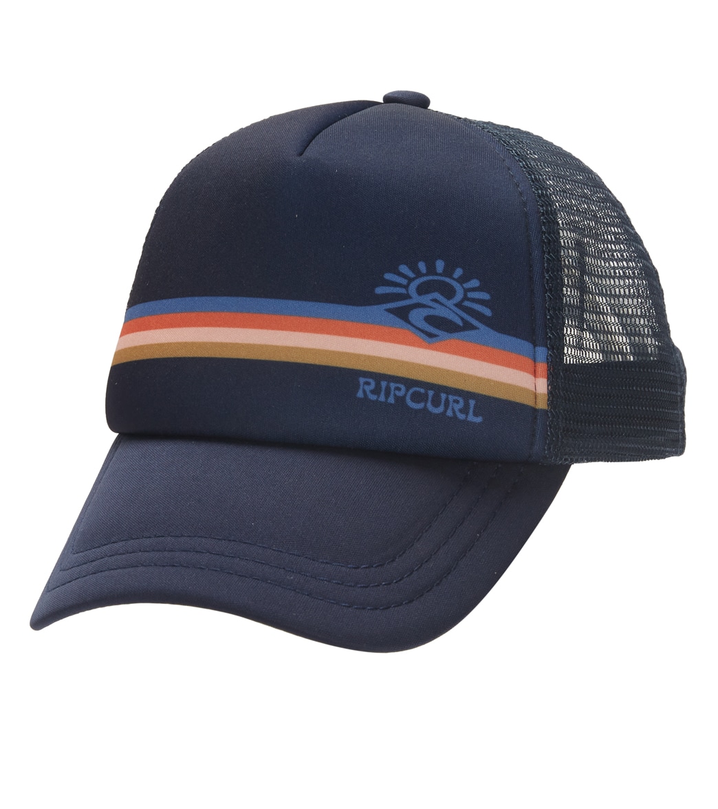 Rip Curl Girls' Melting Waves Trucker Hat - Navy One Size - Swimoutlet.com