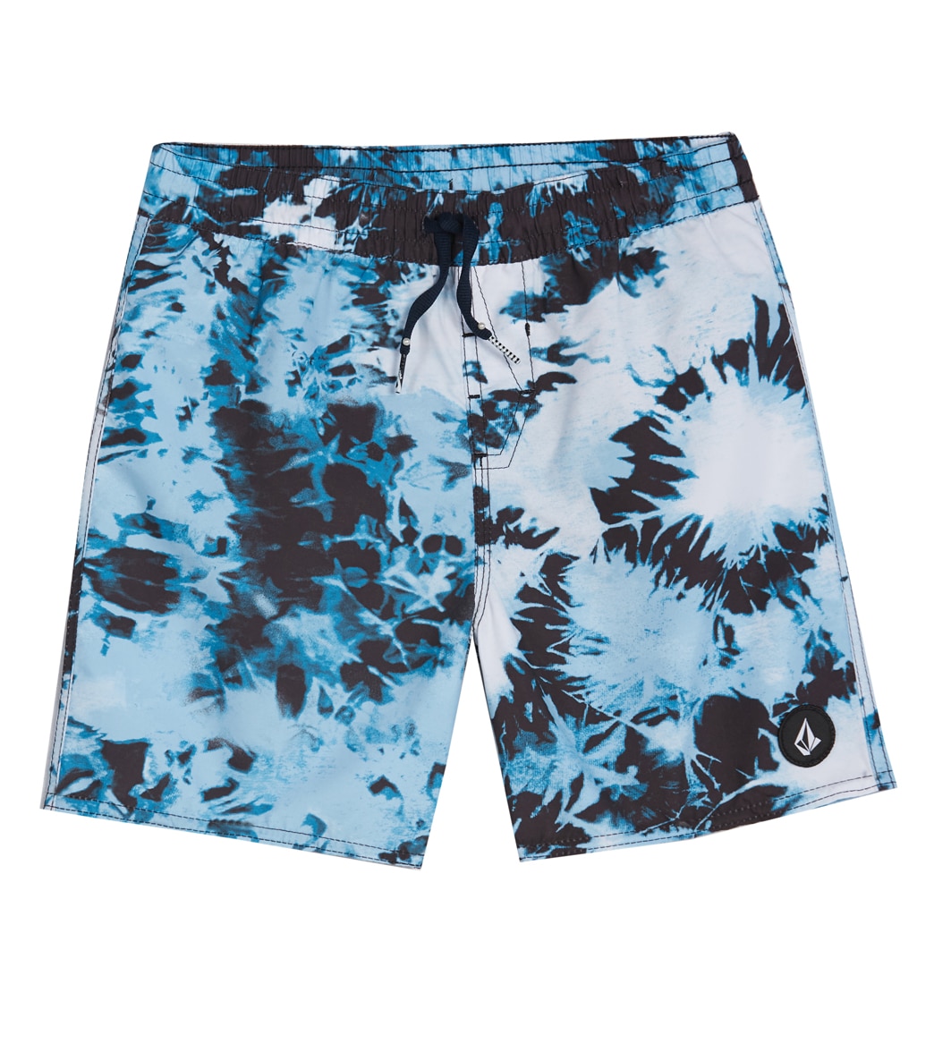 Volcom Boys' Polly Pack Swim Trunks Big Kid - Navy Combo Small Polyester - Swimoutlet.com