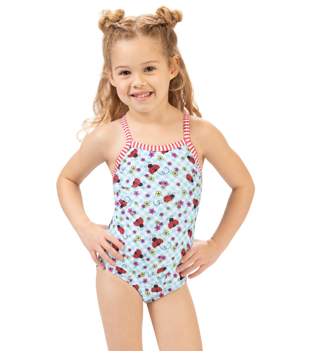 Dolfin Girls' Dottie One Piece Swimsuit Toddler - 3T - Swimoutlet.com