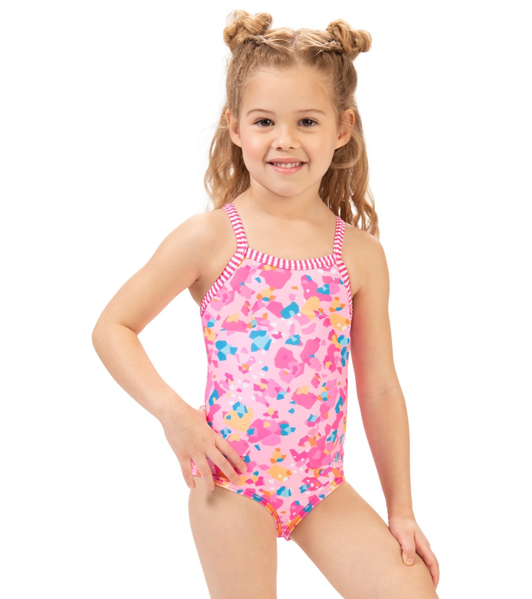 Dolfin Girls' Confetti One Piece Swimsuit Toddler - 5 - Swimoutlet.com