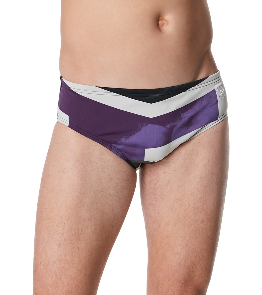 Speedo Men's Glimmer Brief Swimsuit - Purple 24 - Swimoutlet.com