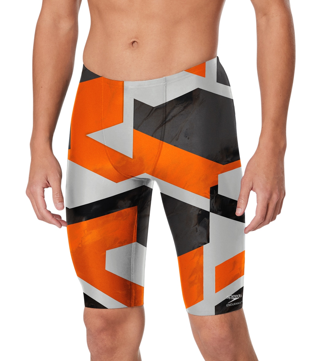 Speedo Men's Glimmer Jammer Swimsuit - Orange 22 - Swimoutlet.com