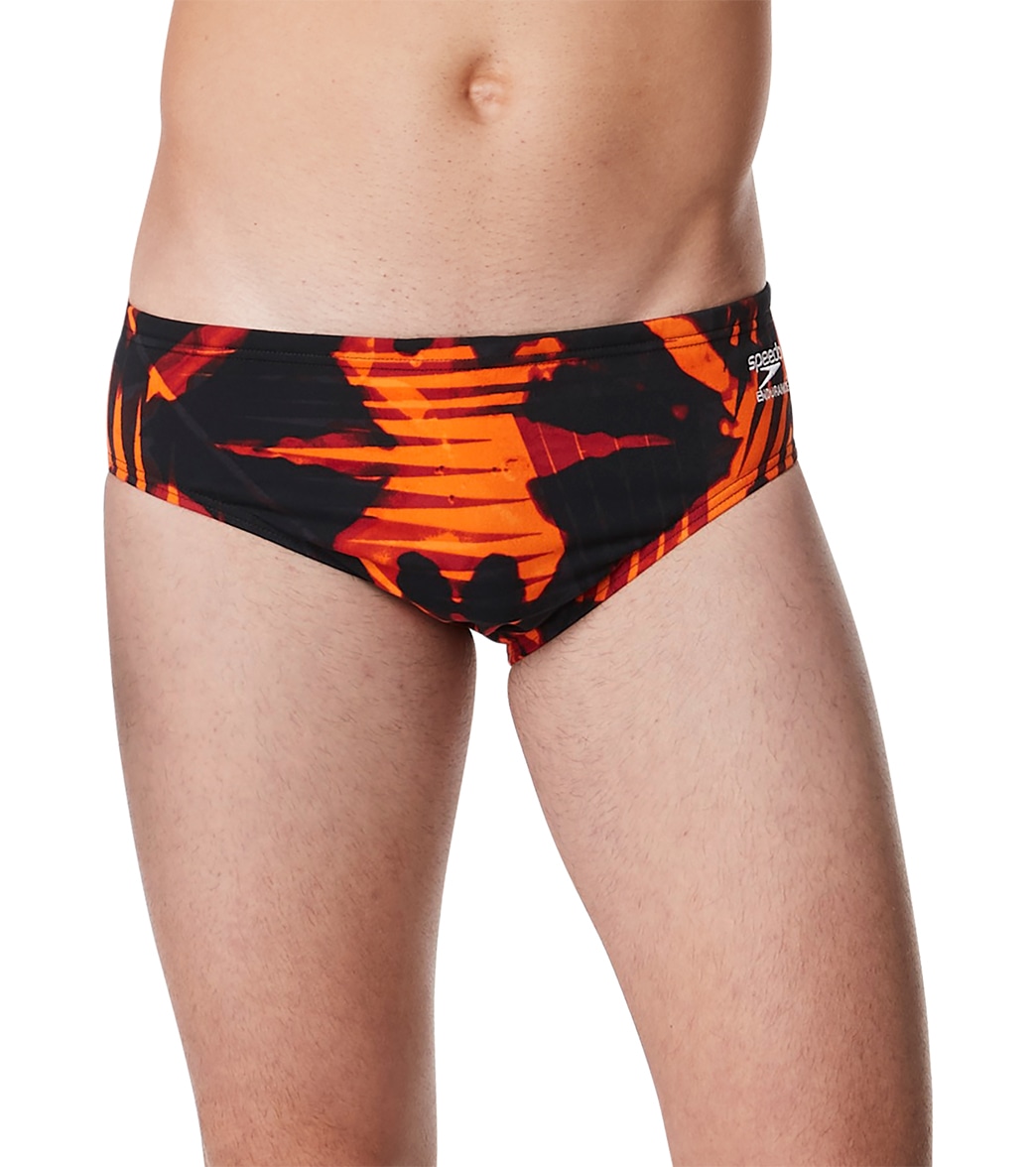Speedo Men's Reflected Brief Swimsuit - Orange 26 - Swimoutlet.com