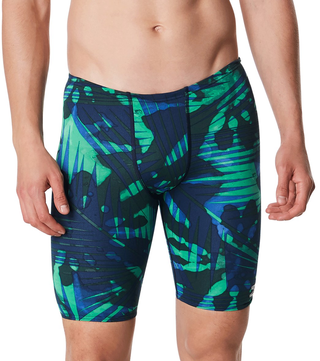 Speedo Men's Reflected Jammer Swimsuit - Blue/Green 24 - Swimoutlet.com