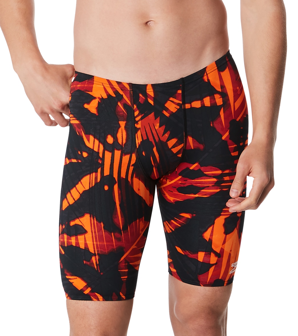 Speedo Men's Reflected Jammer Swimsuit - Orange 24 - Swimoutlet.com