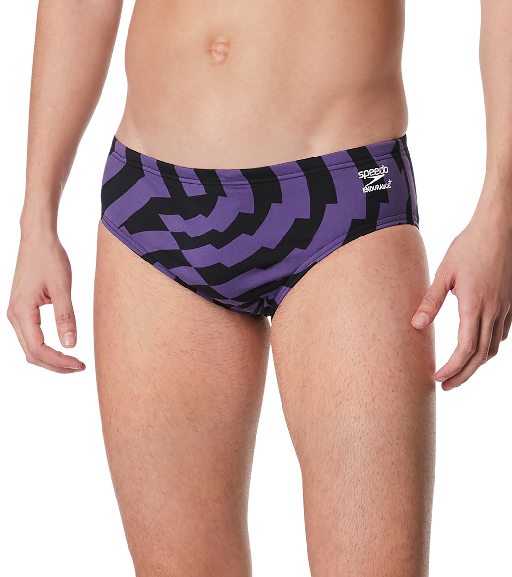 Speedo Men's Vortex Maze Brief Swimsuit - Purple 32 - Swimoutlet.com