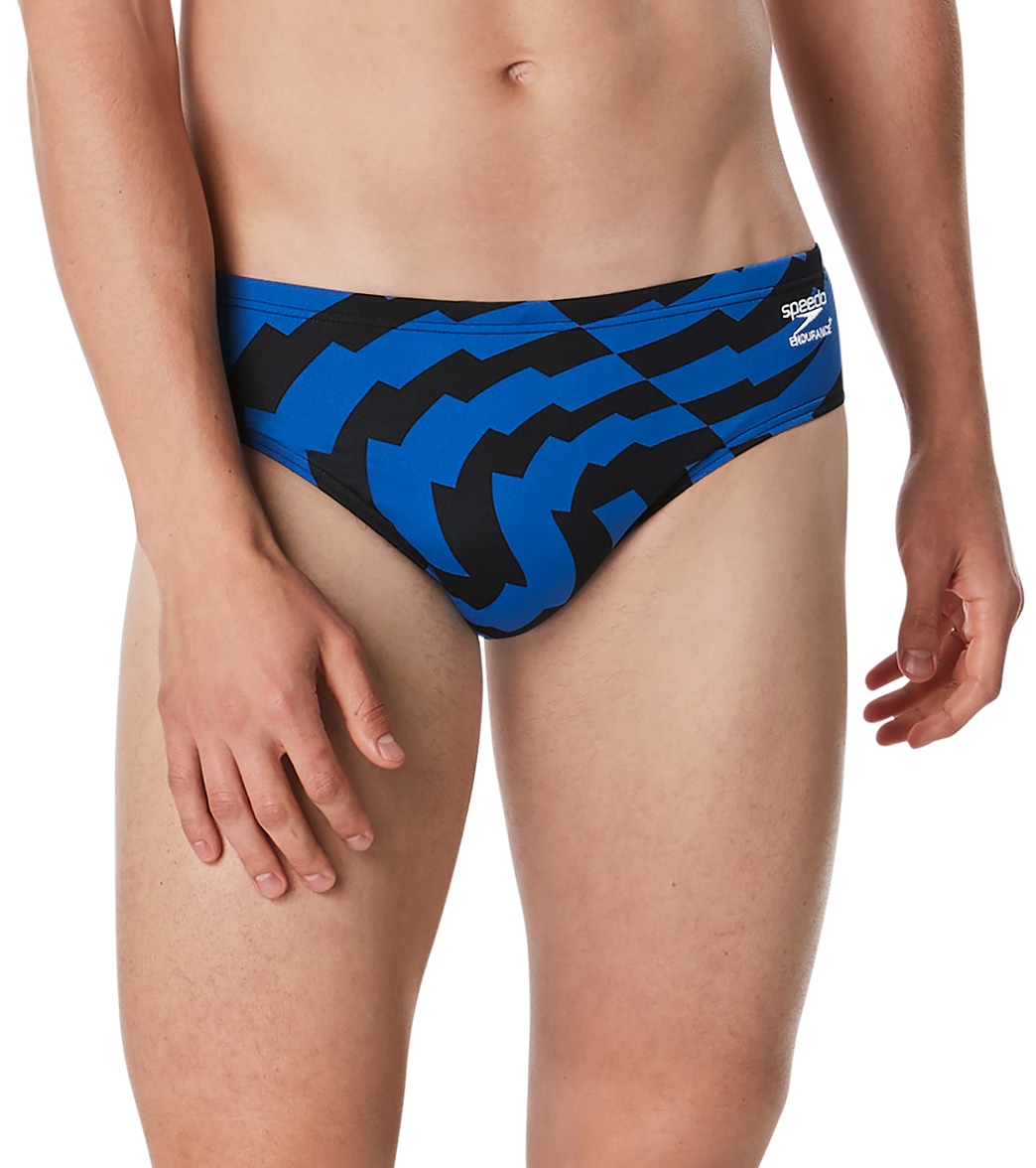 Speedo Men's Vortex Maze Brief Swimsuit - Blue 26 - Swimoutlet.com