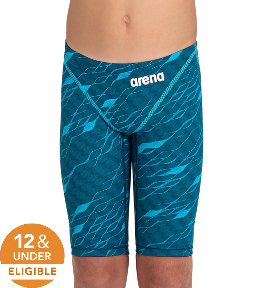 Arena Boys' Powerskin St Next Limited Edition Jammer Tech Suit Swimsuit - Clean-Sea Blue 22 Clean/Sea Elastane/Polyamide - Swimoutlet.com