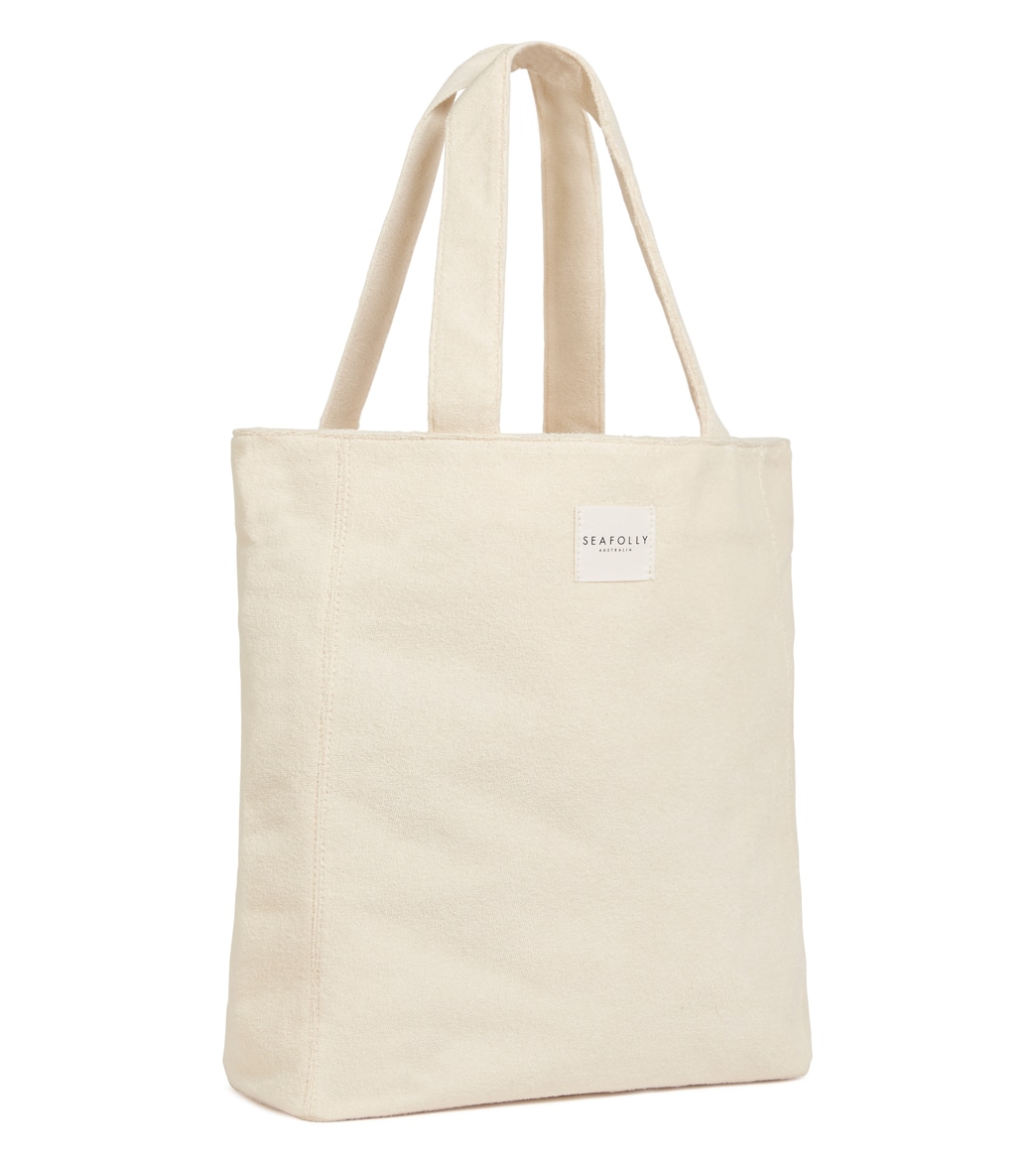 Seafolly Women's Carried Away Terry Tote - Sand One Size Cotton/Polyester - Swimoutlet.com