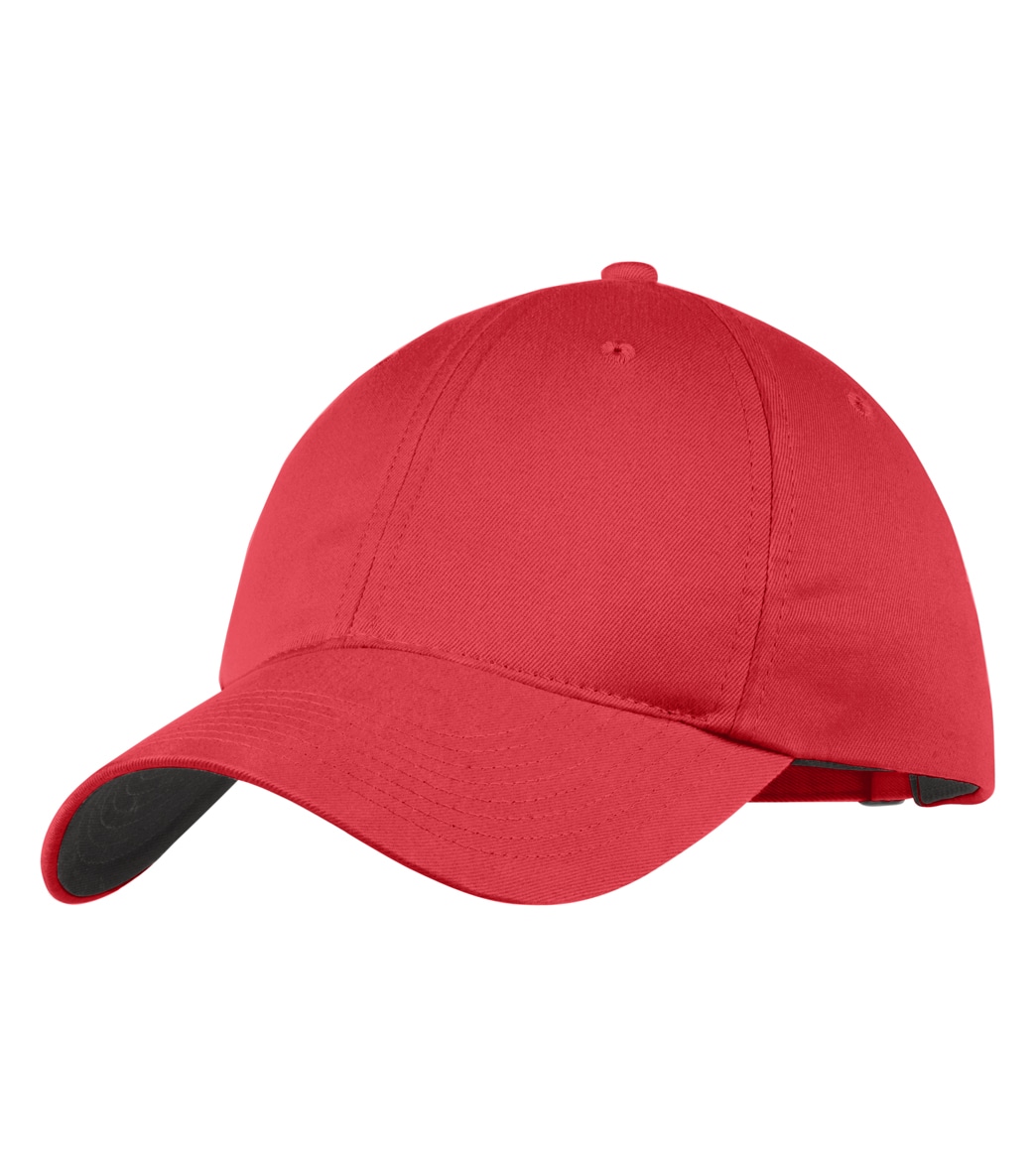 Nike Unstructured Twill Hat - Gym Red One Size Cotton - Swimoutlet.com